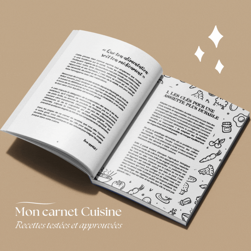 Carnet de recettes à compléter | Mon journal de recettes testées et approuvées