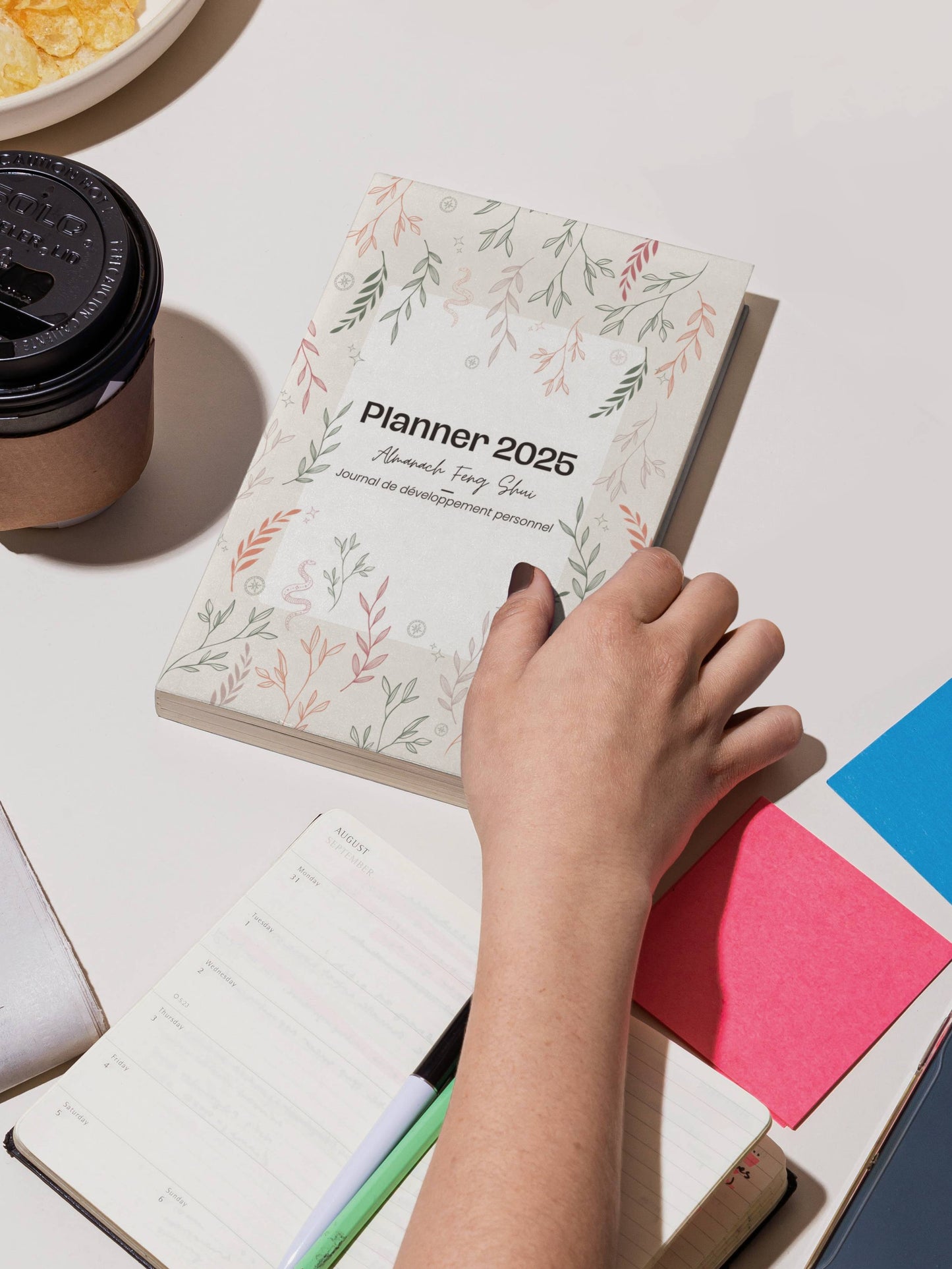 Planner 2025 - Calendrier Feng Shui et journal de développement personnel